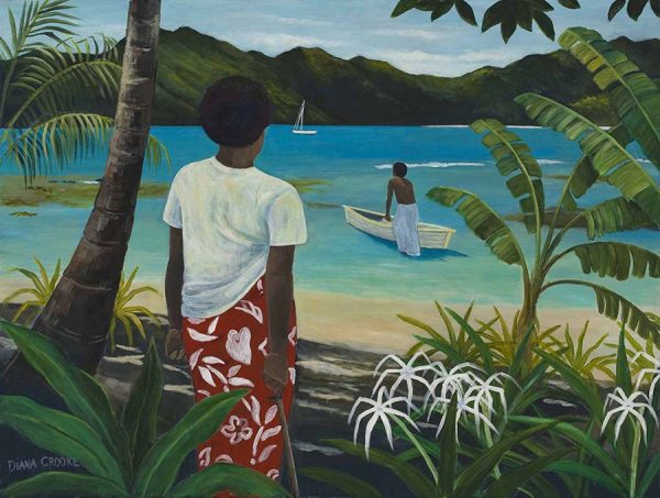 Waya Island Figures Lillies  - Diana Crooke